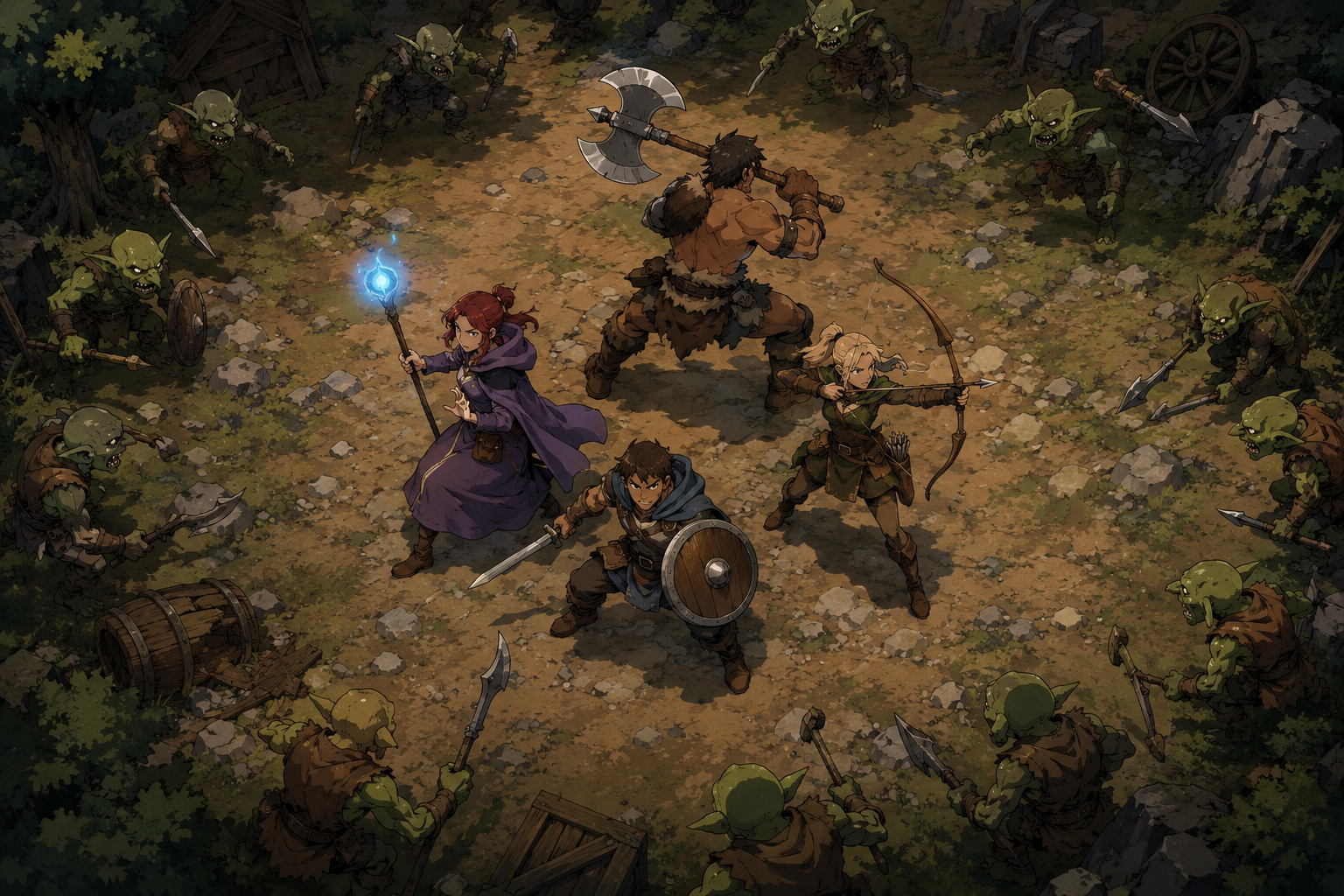 Arte atmosférica de Icarus RPG para o carrossel principal
